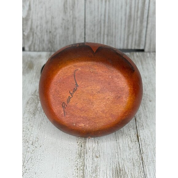 Vintage R.Galvan Signed Pottery Mexican Wedding Vase - Picture 6 of 7